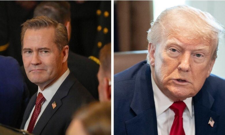 Trump dismisses the national security adviser Mike Waltz after 'Signalgate'