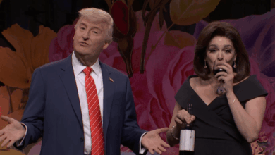 Trump speaks Chicago Pope as Jeanine Pirro -Muzzles Wine