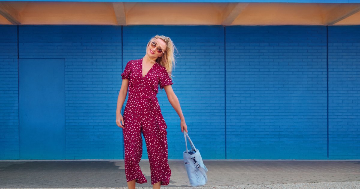 17 flowing jumpsuits with wide legs that are visually slim larger thighs