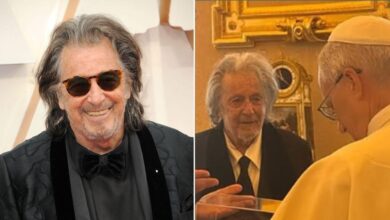 Al Pacino is the first celebrity that the Pope meets
