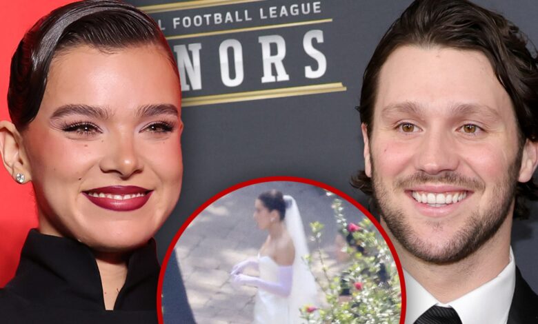 Hailee Steinfeld runs through the aisle, see her wedding dress