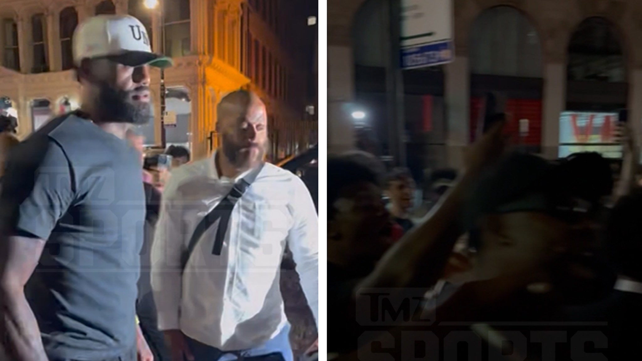 LeBron James Booi Outside Fanatics Fest in New York City, on Video