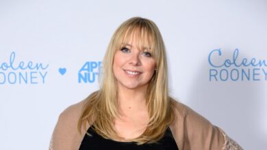 Liz McClarnon pregnant on 44 NA IVF trip and miscarriages