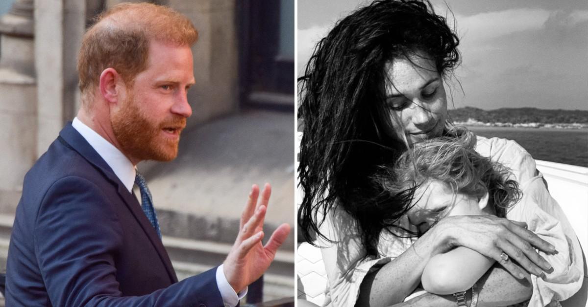 Prince Harry 'Fuming about Meghan Markle Children Pictures'