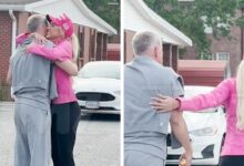 Todd and Savannah Chrisley Hug after his release from prison, on video
