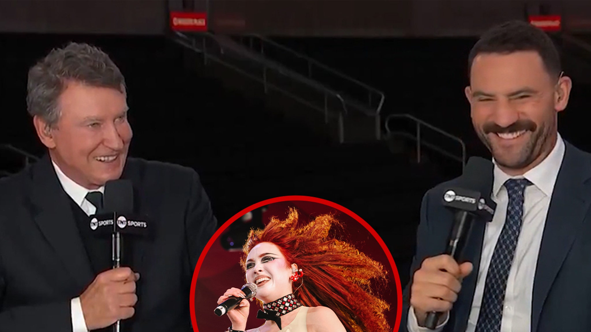 Wayne Gretzky receives lessons about 'Pink Pony Club' from Chappell Roan