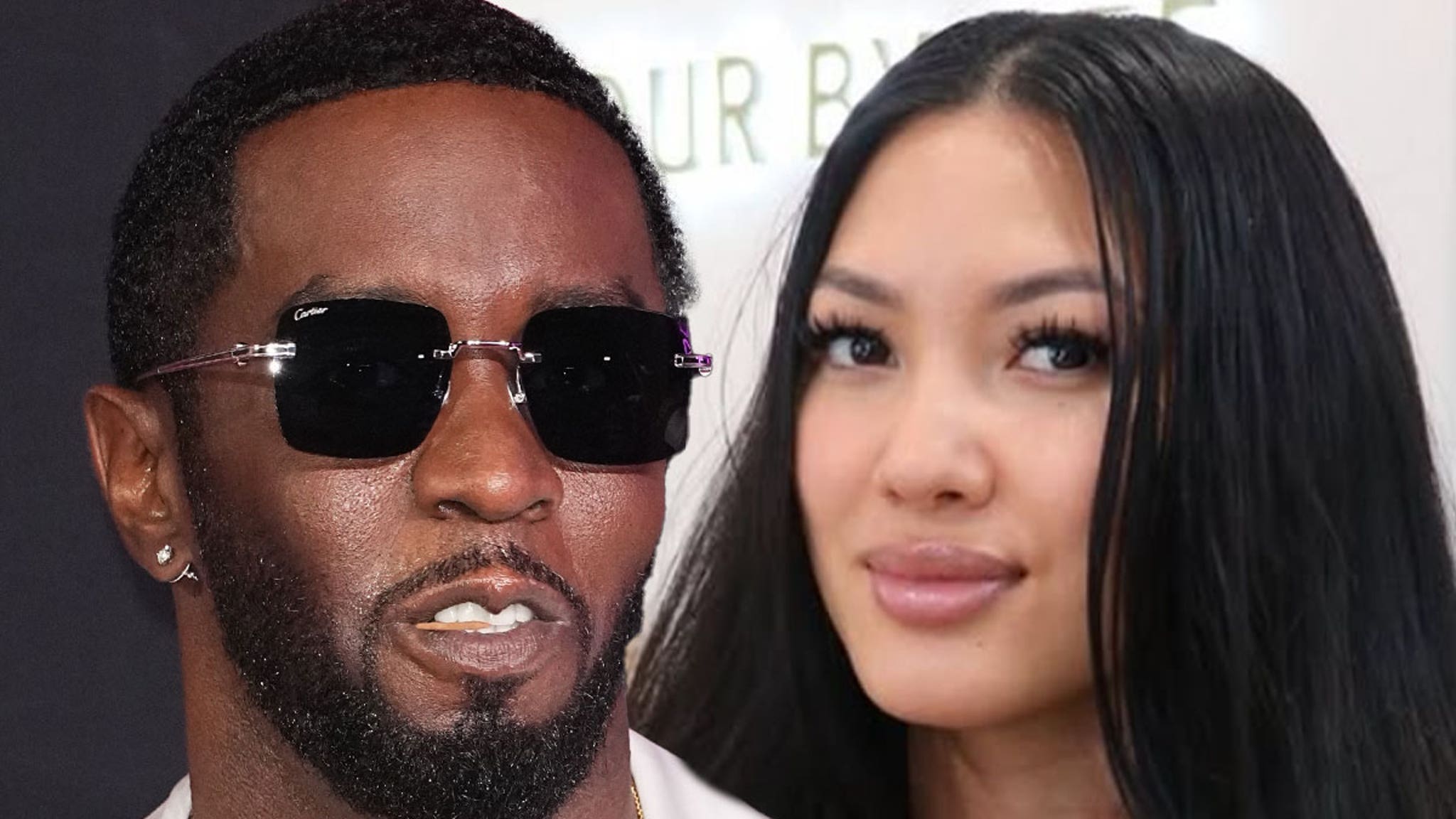 Diddy's baby mother Dana Tran Jets to La after the verdict to take care of a sick child