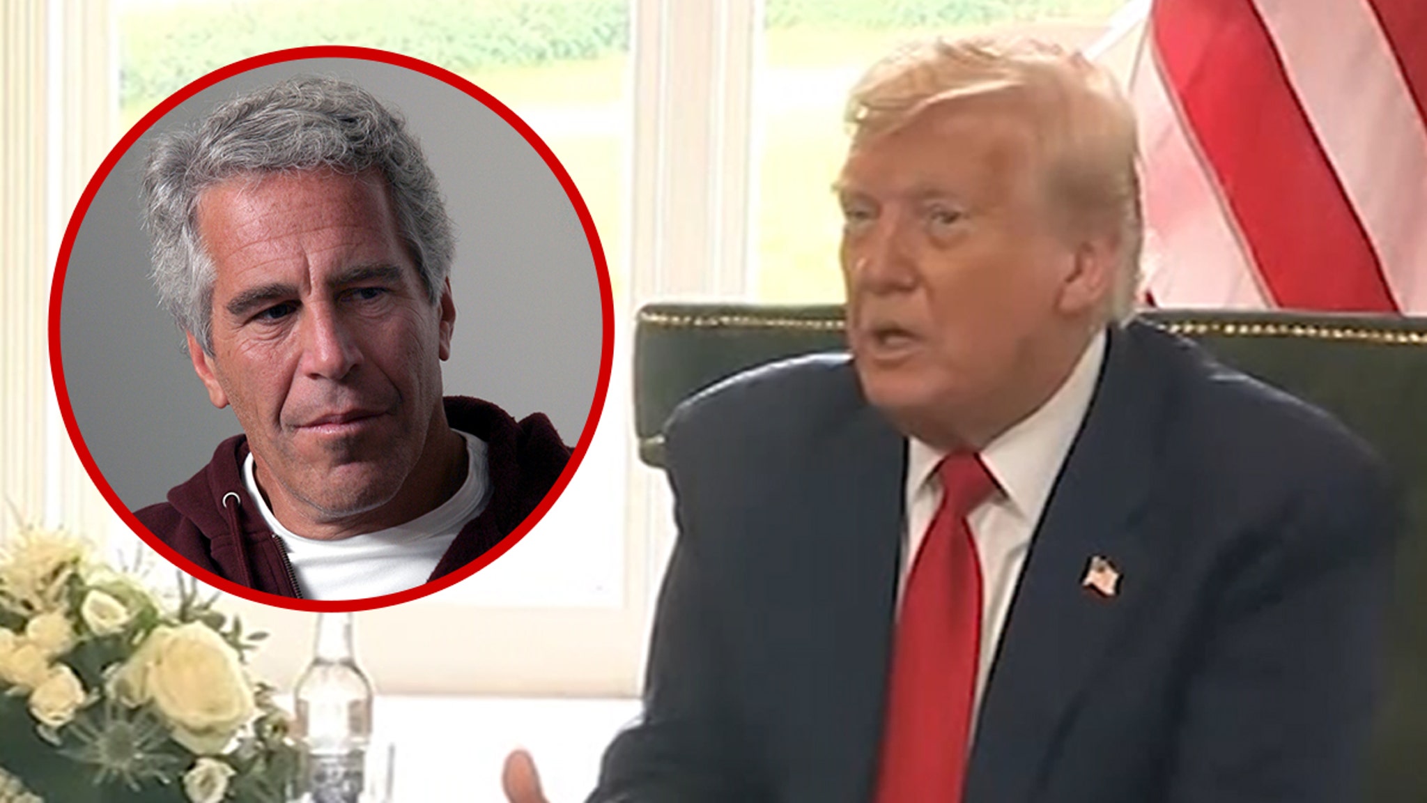 President Trump says he did not have the 'privilege' to go to the island of Epstein
