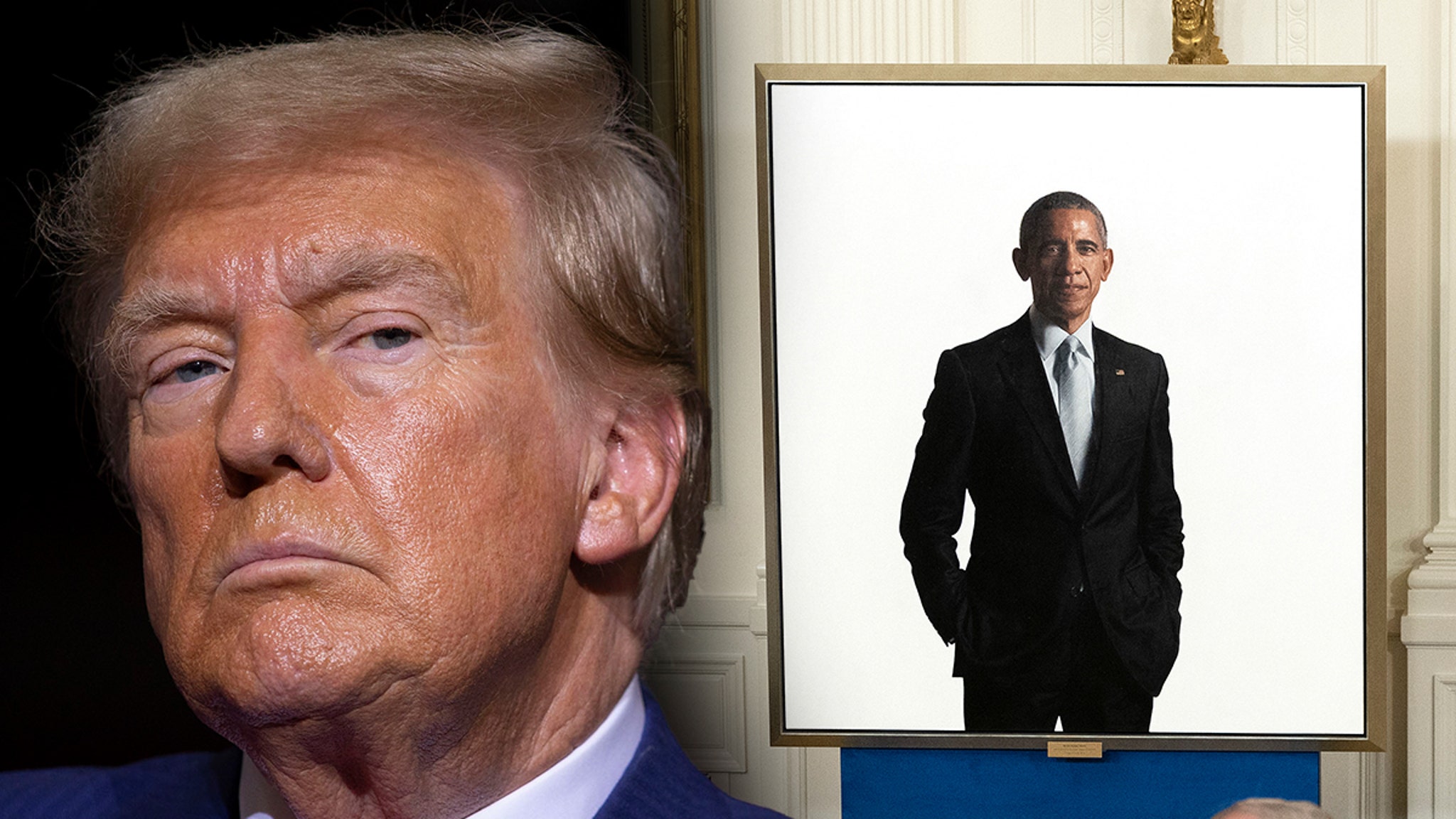 Barack Obama's portrait location of the White House unveiled after Trump moves painting