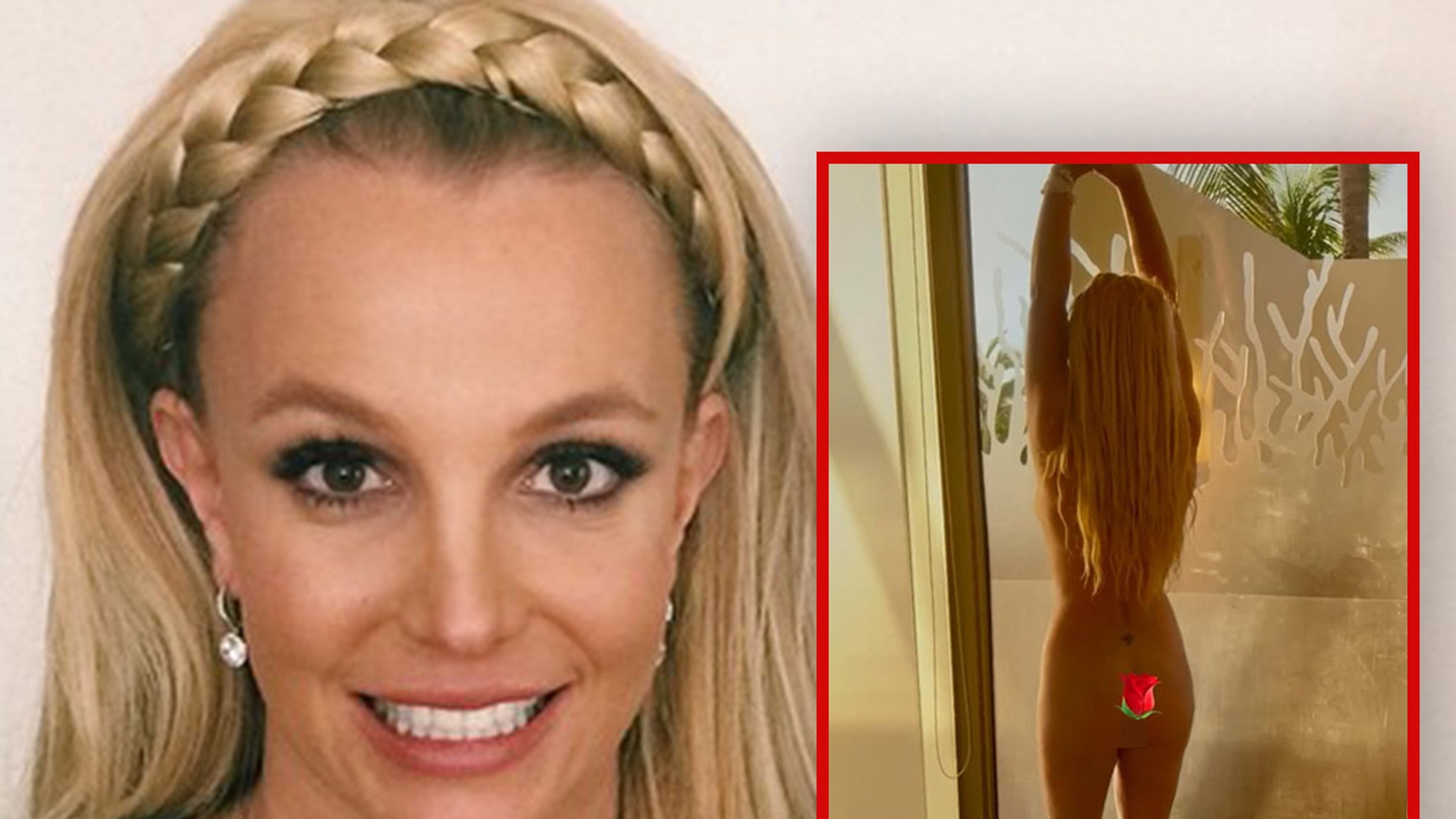 Britney Spears poses naked during vacation