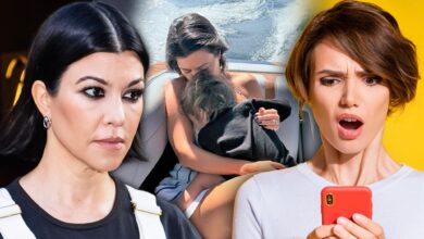 Kourtney Kardashian hit because he had Son Rocky on the boat without a life jacket