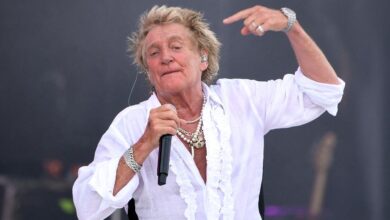 Secrets to get sick Rod Stewart on stage at Glastonbury