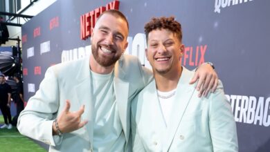 Travis Kelce Patrick Mahomes Unveiling 1587 Prime Restaurant Opening date