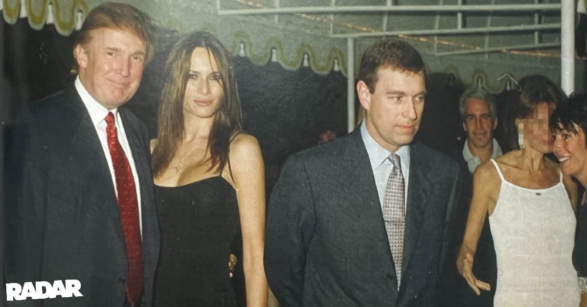 Trump, Epstein, Ghislaine & Prince Andrew depicted on Mar-A-Lago in 2000-an Exclusive RadarOnline.com World