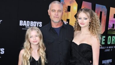 Eric Dane and Rebecca Gayheart Family Photos with daughters