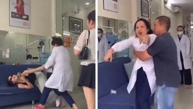 Furious dentist attacks the patient with barbell over bracket complaints, on camera