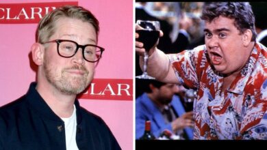Macaulay Culkin tears alienated vader kit while he honor John Candy