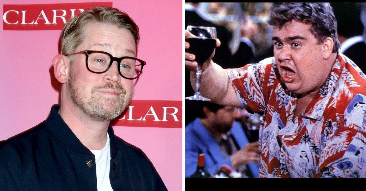 Macaulay Culkin tears alienated vader kit while he honor John Candy