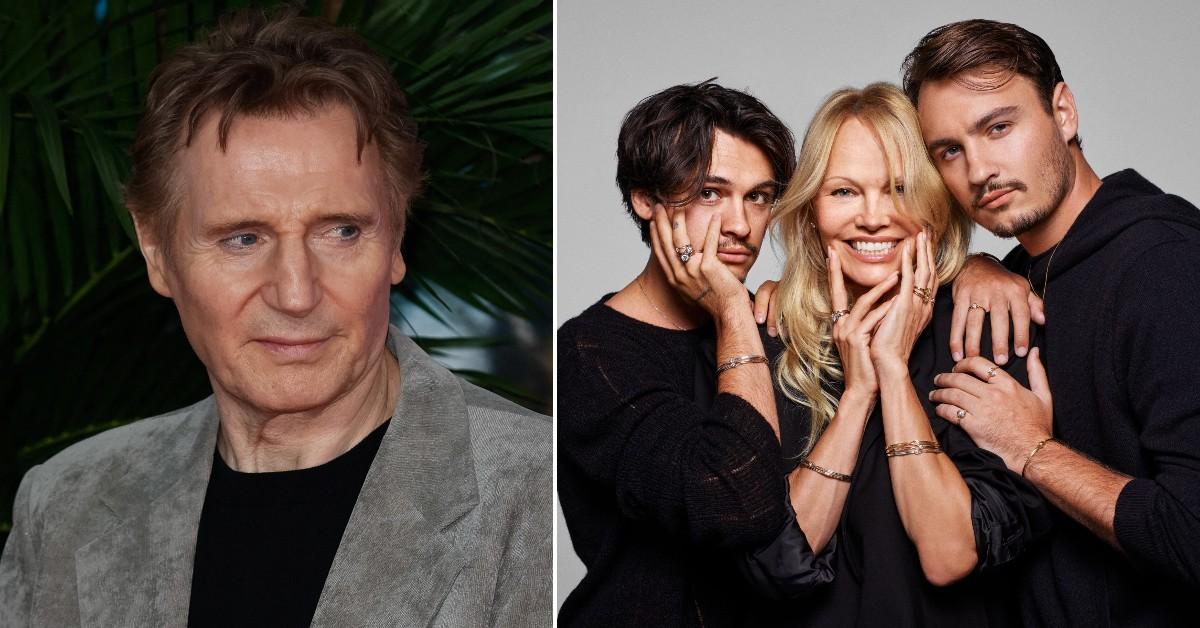 Pamela Anderson's sons 'petrified' Liam Neeson will leave her deeply sadded