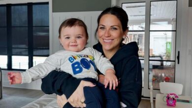 The son of Johnny Gaudreau baptized in the outfit he chose before his death