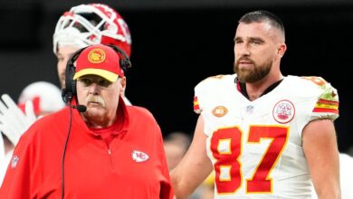 Travis Kelce and Andy Reid have heated the exchange on 'Sunday Night Football'
