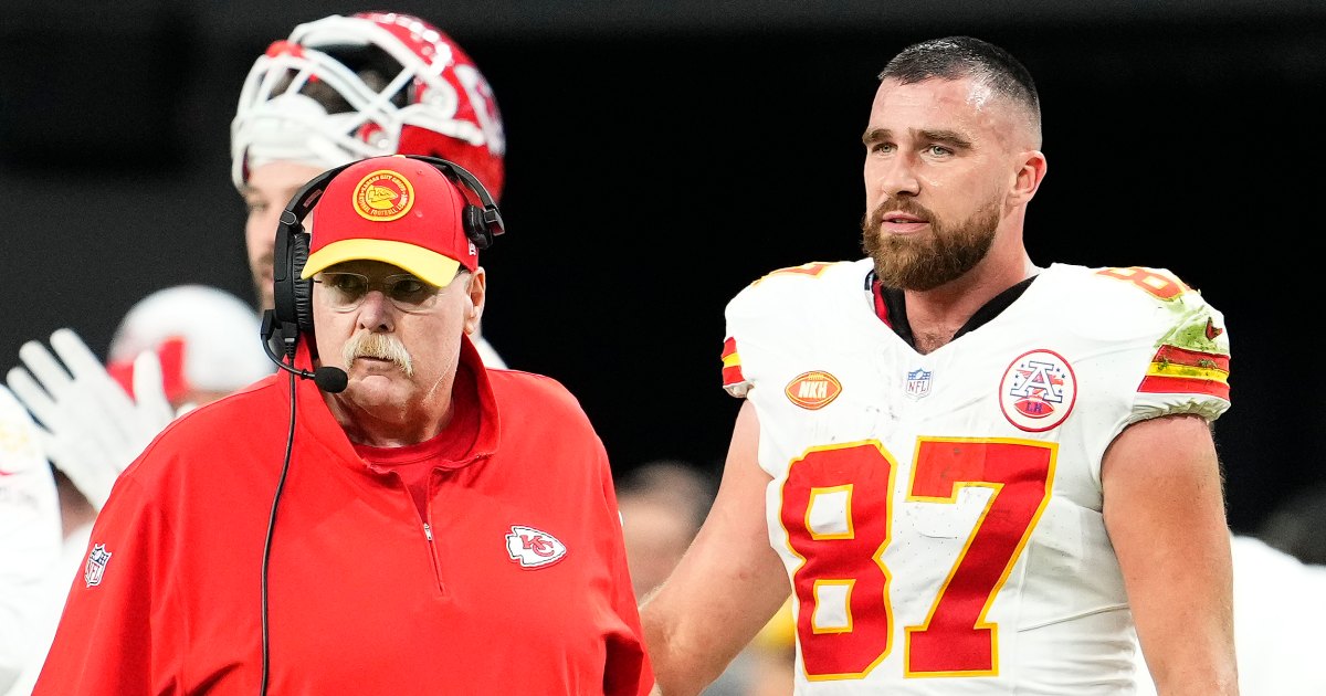 Travis Kelce and Andy Reid have heated the exchange on 'Sunday Night Football'