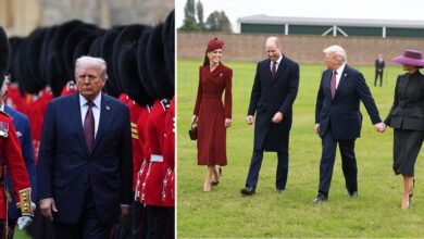 Trump arouses fresh health fears in the midst of protests on the British tour