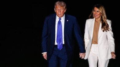 Trump 'wags his finger' with Melania 'heated' argument caught on tape