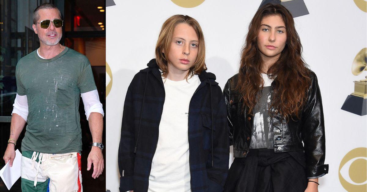 Brad Pitt supports the children of a deceased friend after his father's suicide