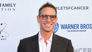 Greg Berlanti accepts the Social Impact Award at the Teens and Screens Summit