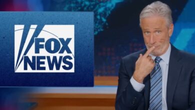 Jon Stewart slams Fox News response to No Kings protests