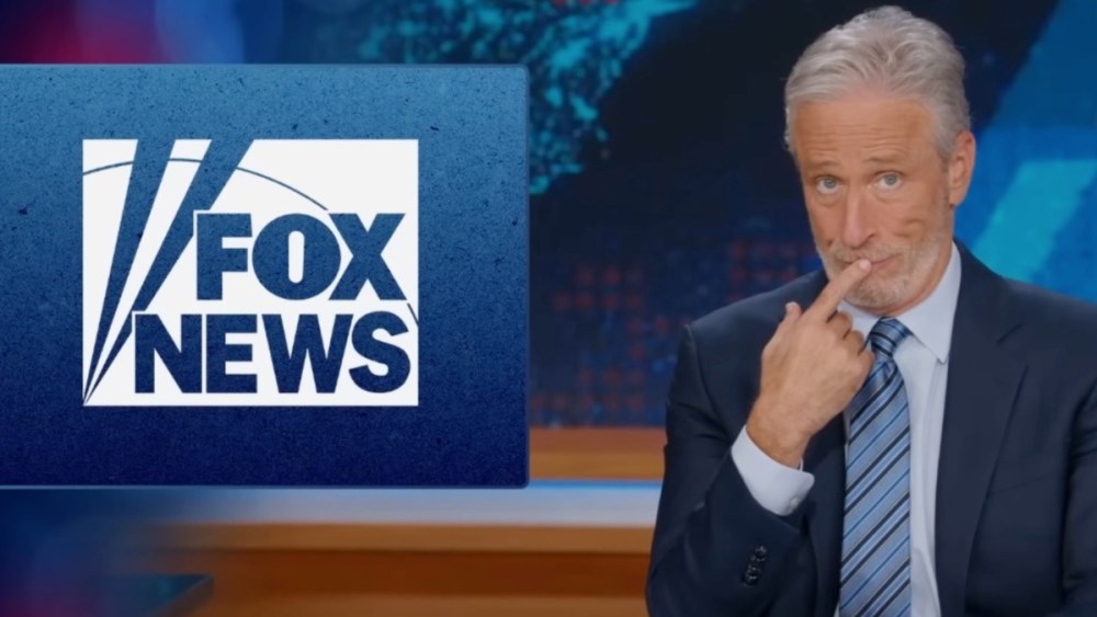 Jon Stewart slams Fox News response to No Kings protests