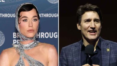 Katy Perry holds hands with Justin Trudeau in first major appearance