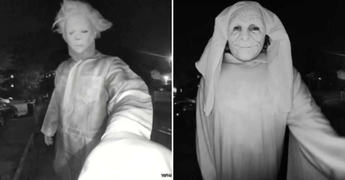 Police looking for mask-wearing trio who terrorized family on camera