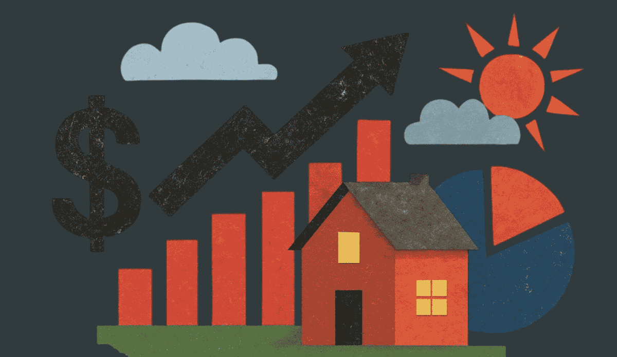 Hous sun up arrow dollar