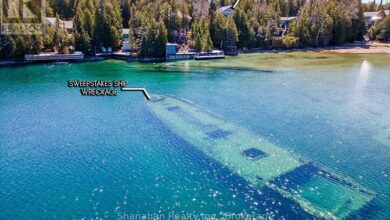 $ 1.3 million Lake House with a view of a shipwreck offers a pirate paradise