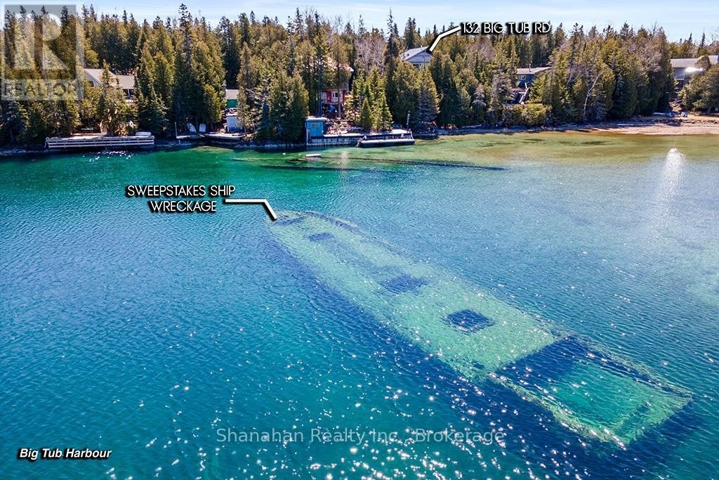$ 1.3 million Lake House with a view of a shipwreck offers a pirate paradise
