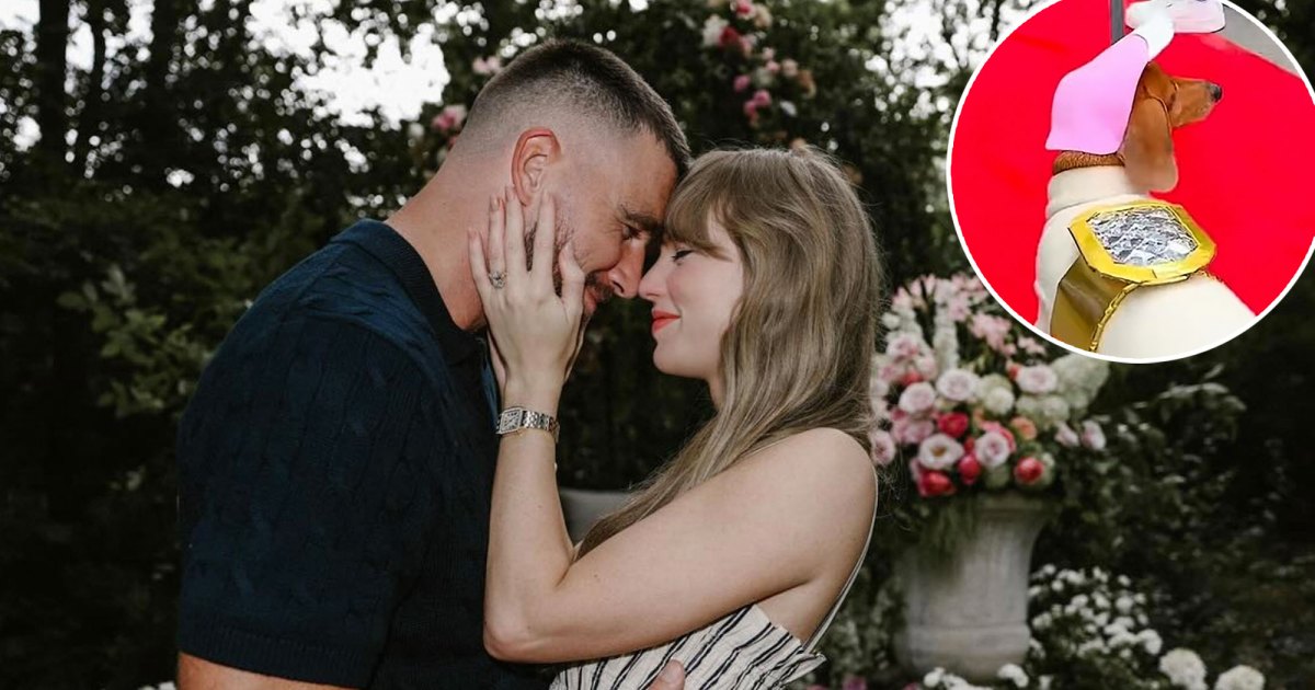 Travis Kelce reacts to dog dressed as Taylor Swift's ring for Halloween
