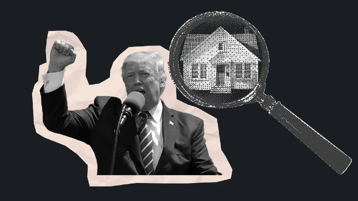 Trump arm in the air house