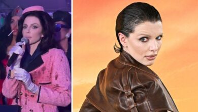 Julia Fox ripped for blood-soaked Jackie Kennedy Halloween costume