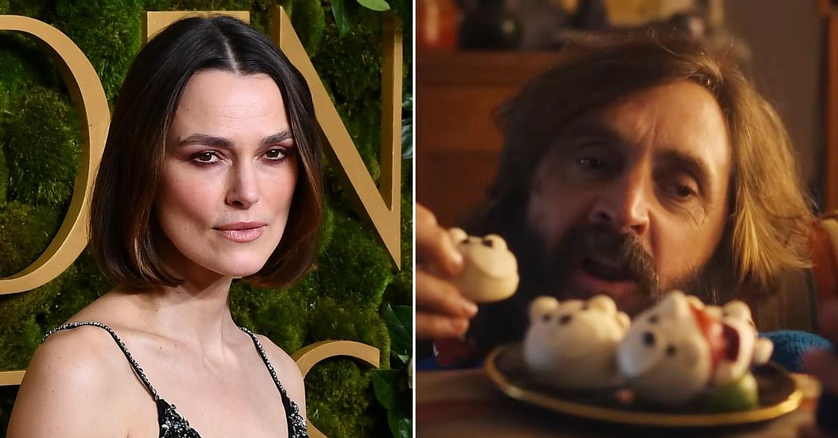 Keira Knightley struggled over 'disgusting' kiss for Christmas advert