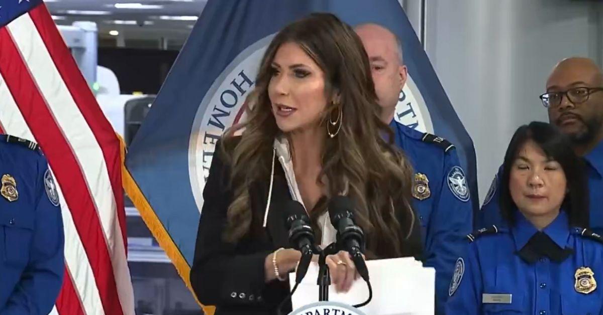 Kristi Noem made fun of after admitting the Photo-Op TSA bonus checks were fake