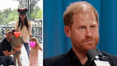 Prince Harry warns against posting childhood photos online because Meghan won't stop