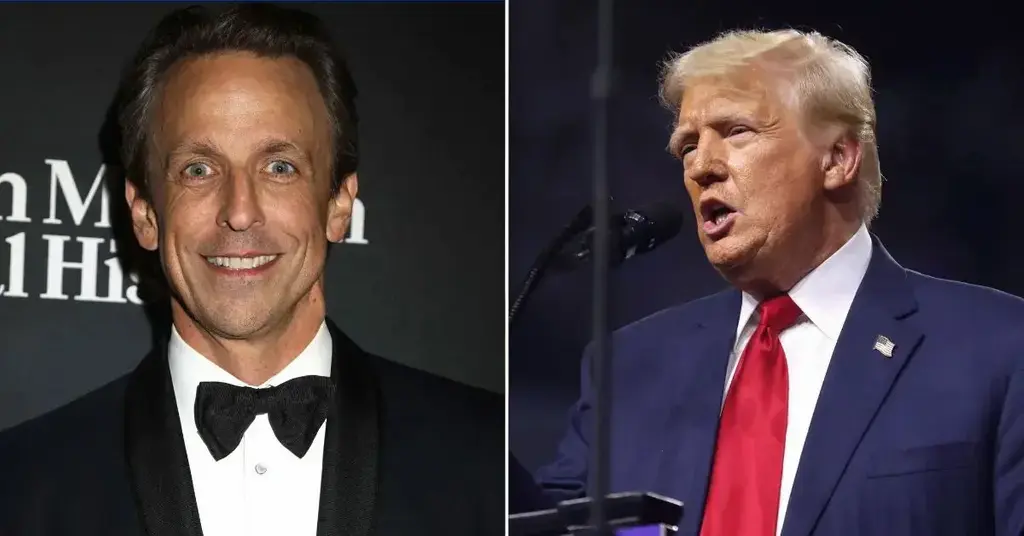 Trump slams Seth Meyers, claims '100% anti-Trump' is 'probably illegal'
