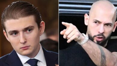 Barron Trump's conversation with Andrew Tate revealed