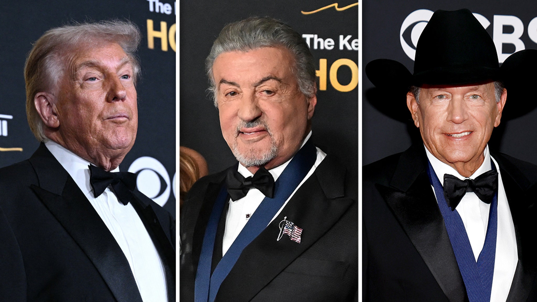 Donald Trump and Sylvester Stallone Lead Star arrive at the 48th Kennedy Center Honors