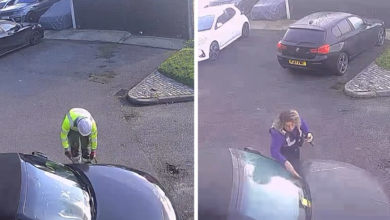Driver receives 4 parking tickets after a space is painted around his car