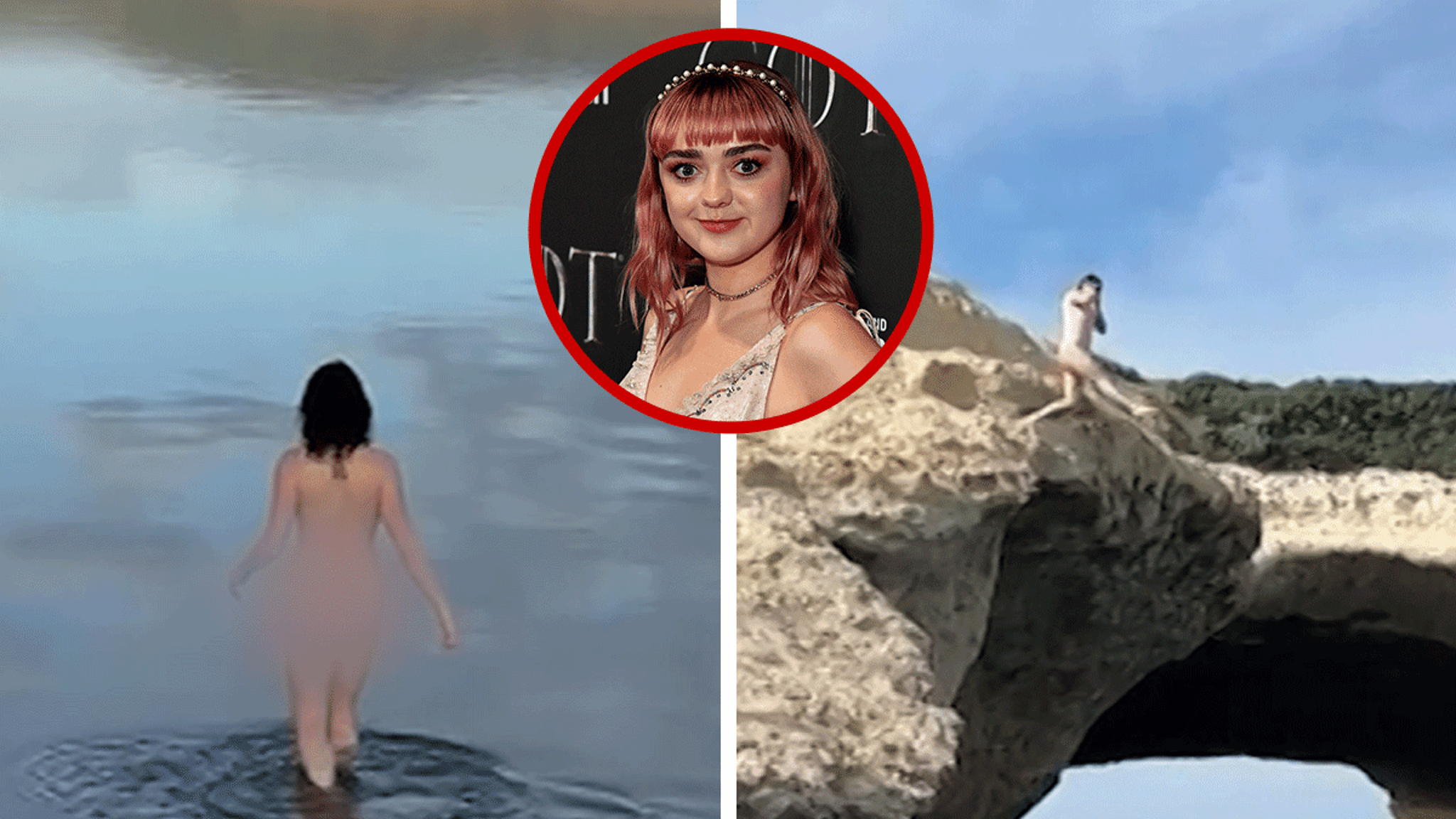 'Game of Thrones' Star Maisie Williams Skinny Dips in Italy, on Video