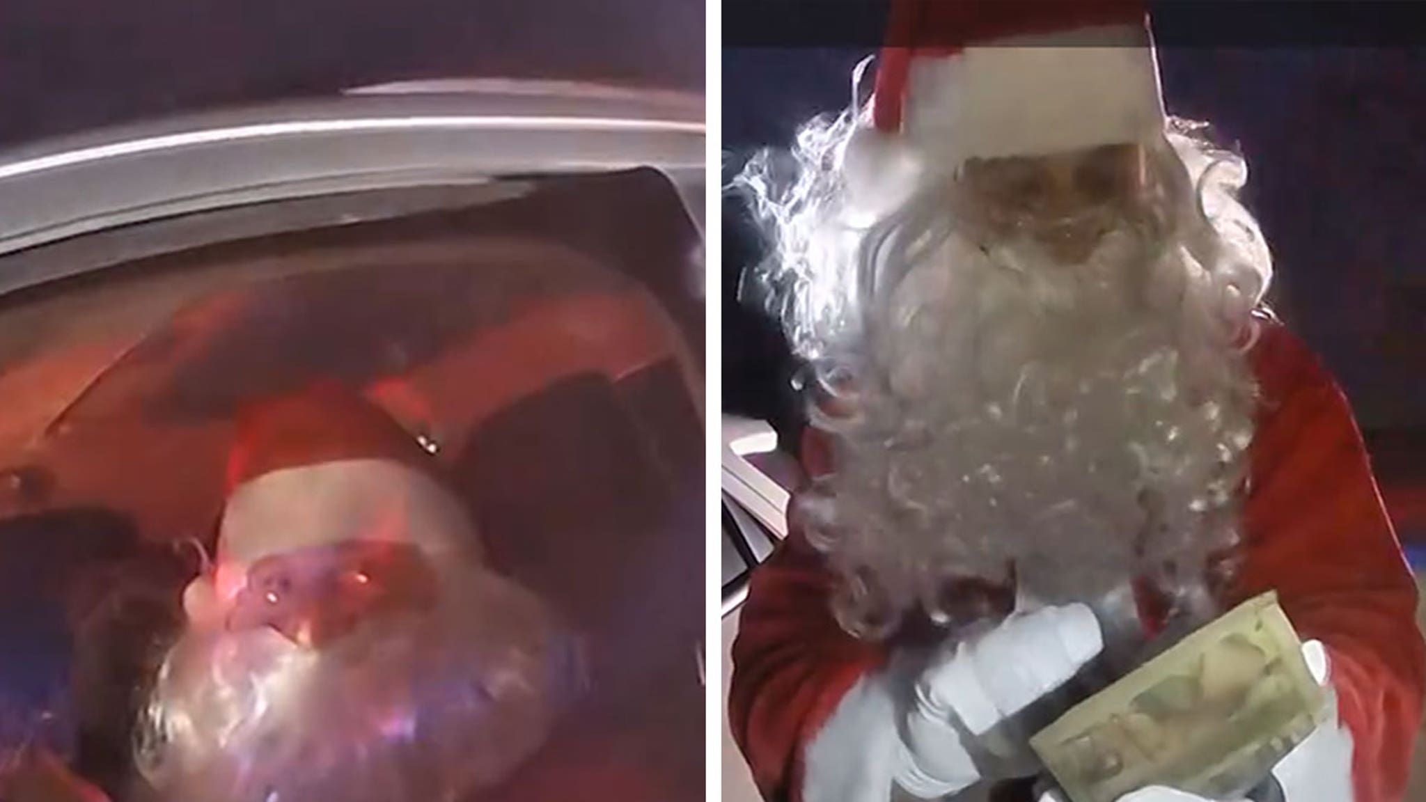 In hilarious video, Santa is stopped by police for speeding in Ohio