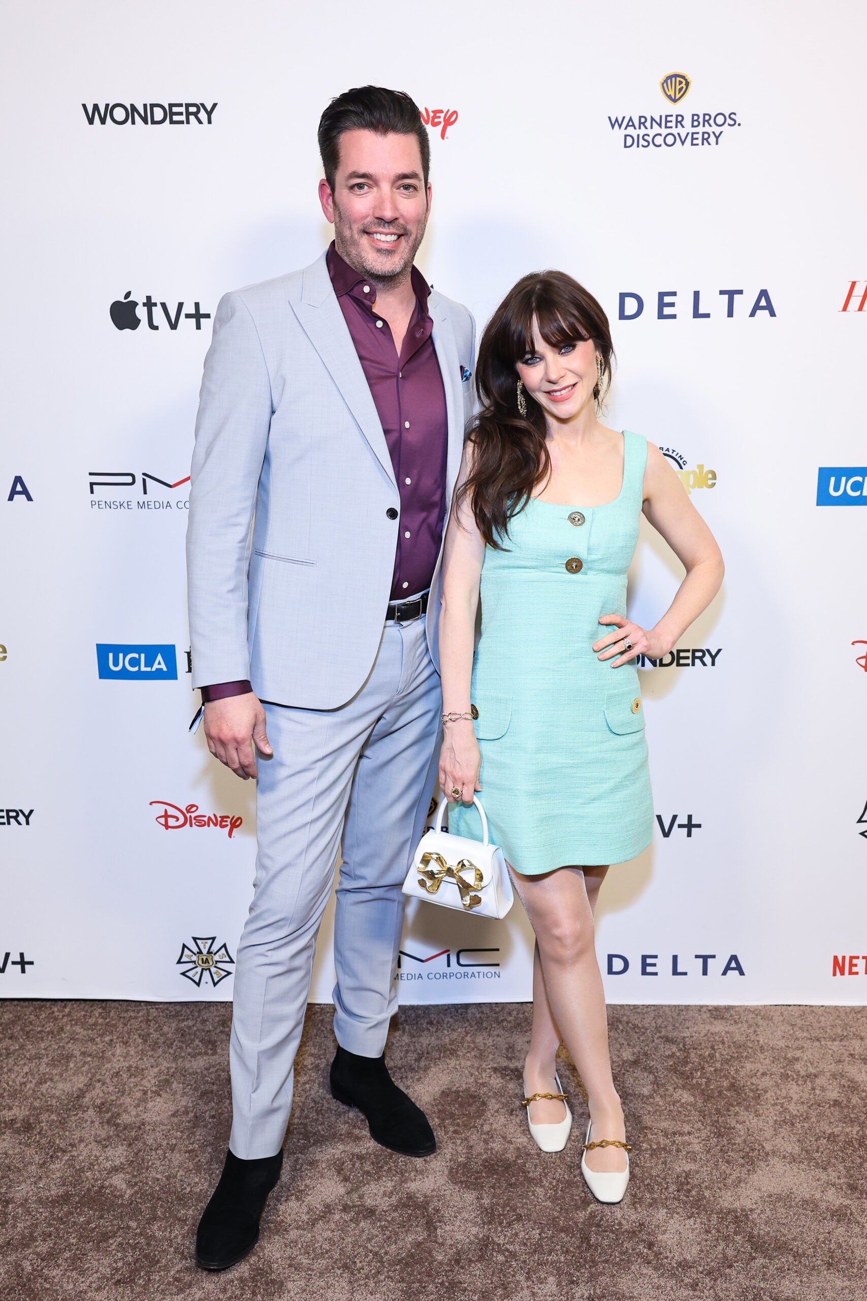 Jonathan Scott and Zooey Deschanel turn their $9.5 million LA home into a magical winter wonderland